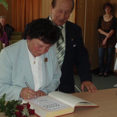 Fotografie 9 z galerie Zlatá svatba - manželé Růžena a Václav Dudovi ze Zlivic