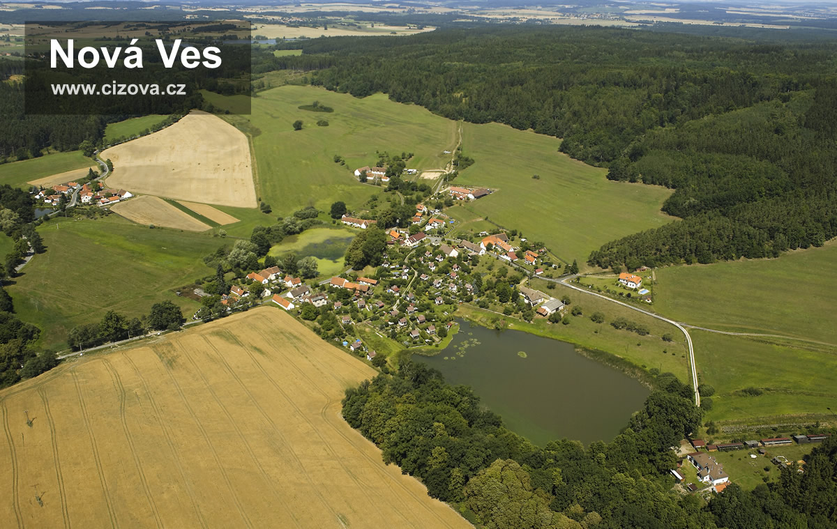 Nová Ves – letecký pohled