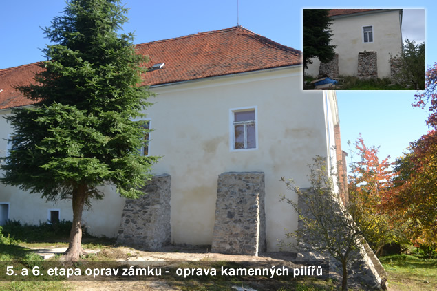 5. a 6. etapa – oprava kamenných pilířů